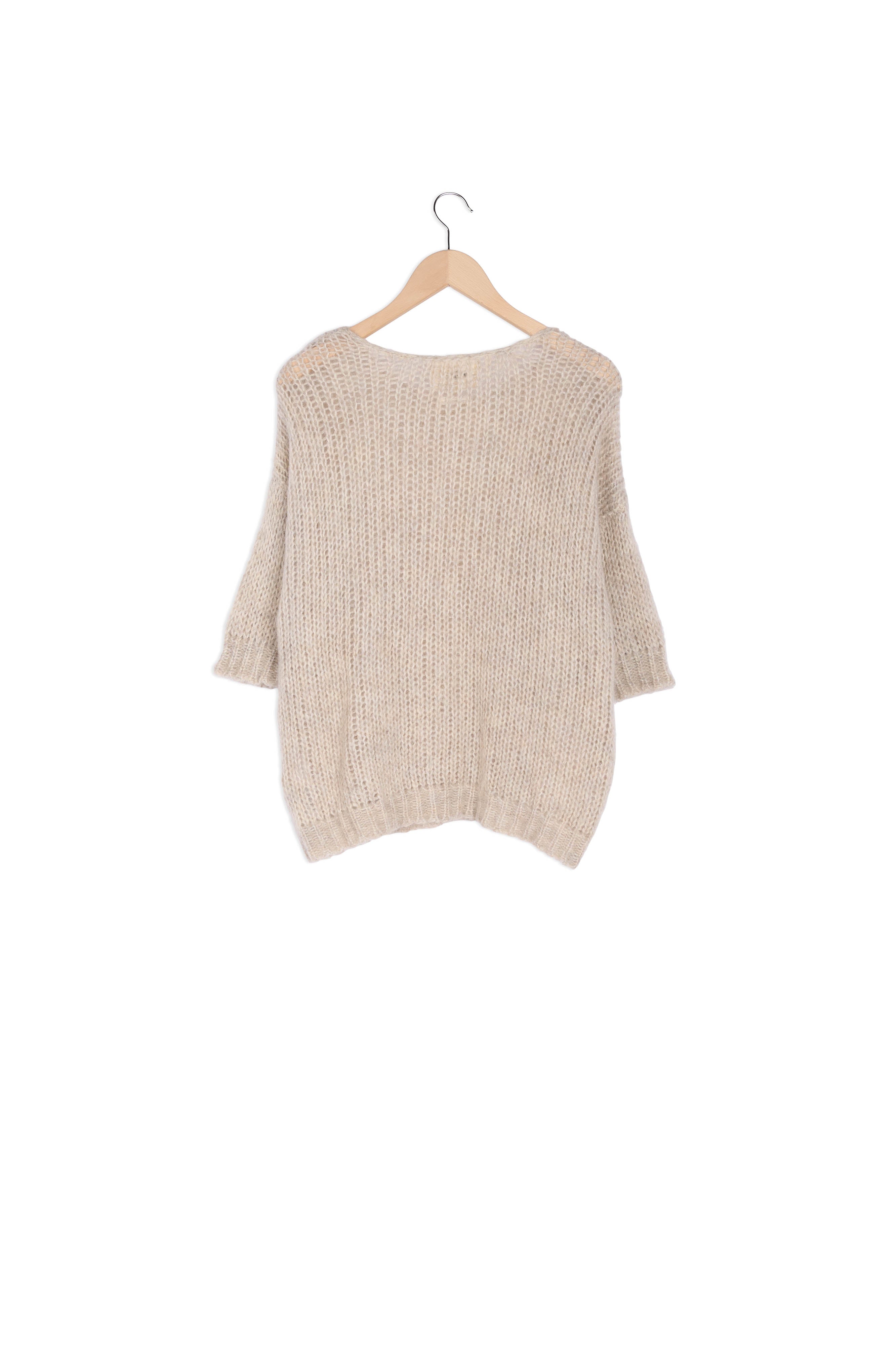TOLYA KNIT SWEATER Faume - seconde main