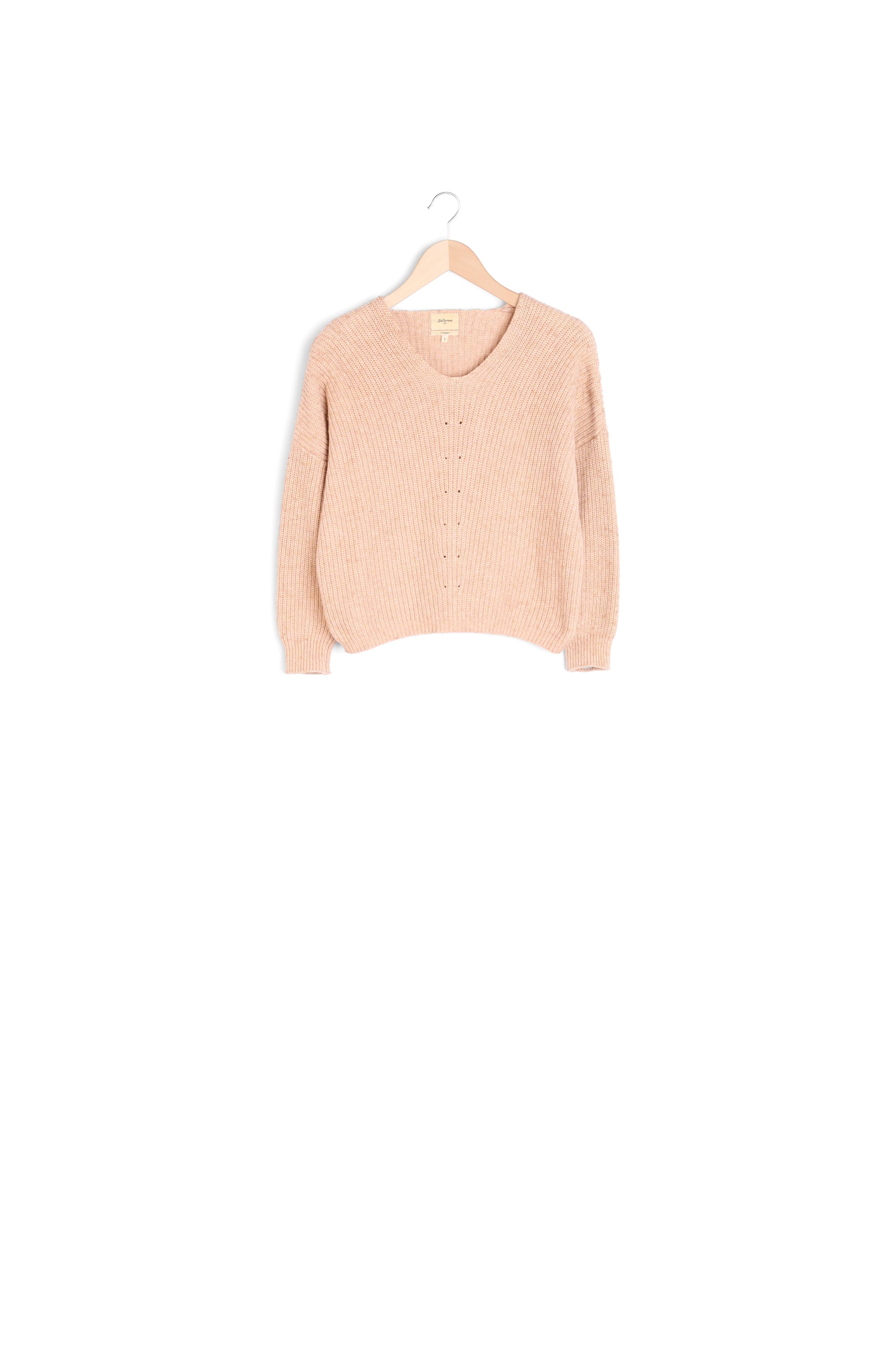 DOSTAN KNIT SWEATER Faume - seconde main